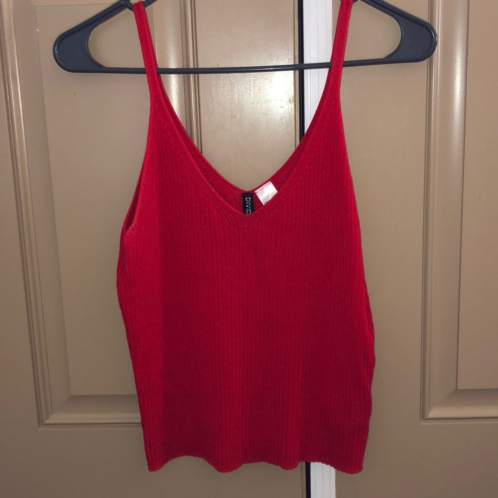 Red tank top